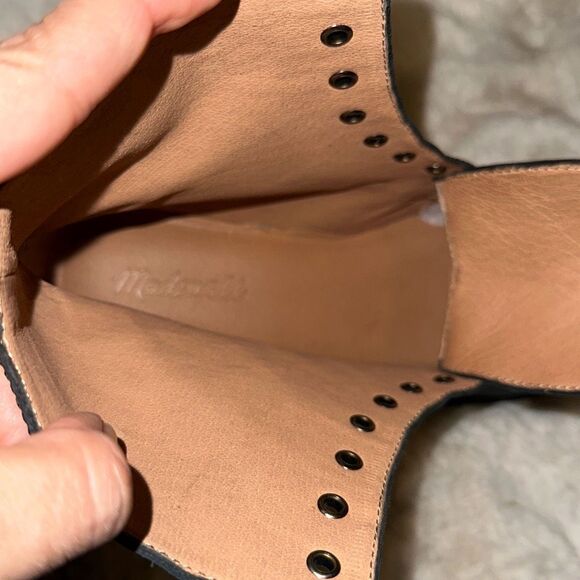 Madewell The Camryn Chelsea Boot in Leather English Saddle Size 8.5 MISSING LACE - Picture 4 of 9